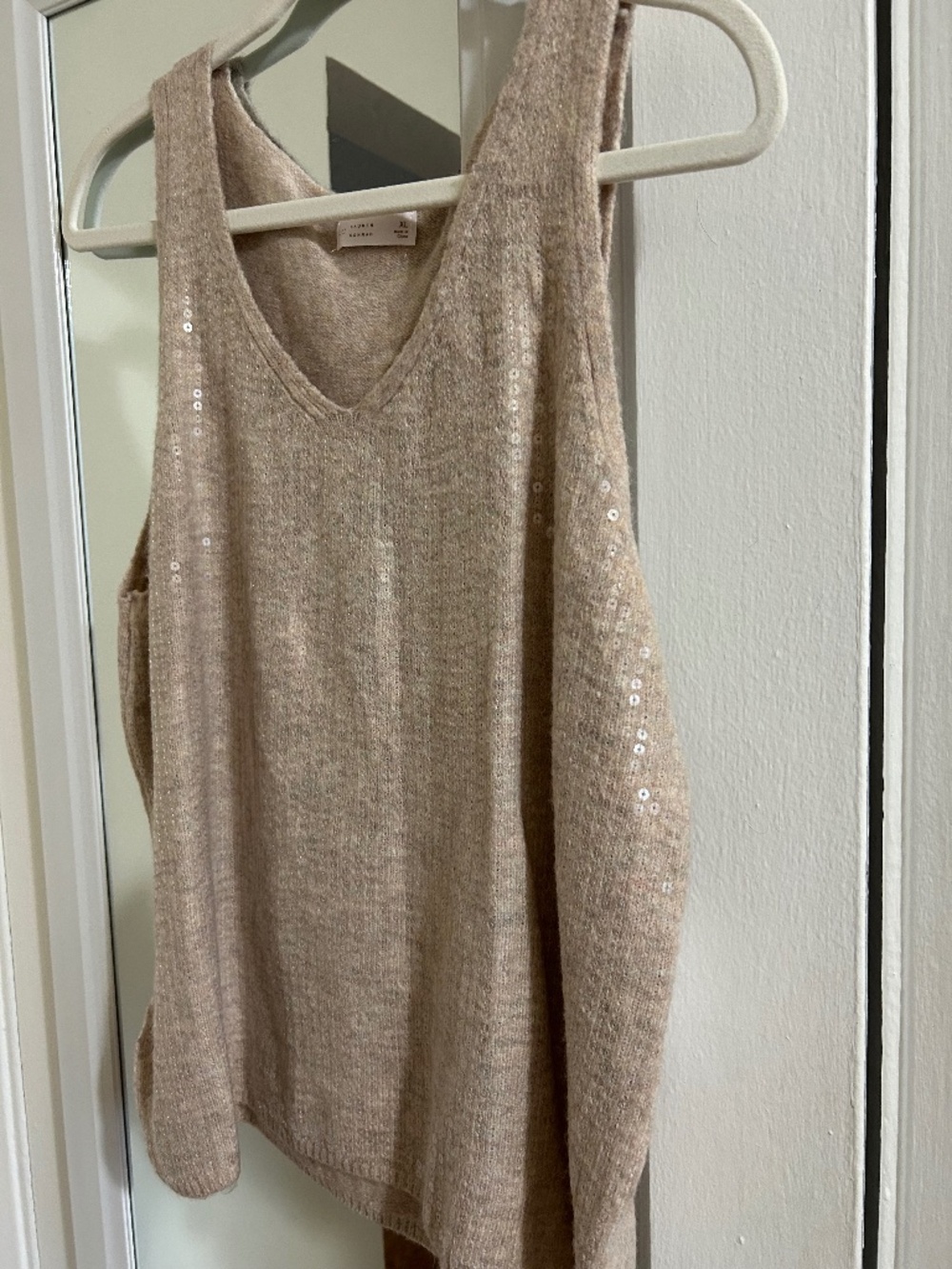 Lauren Conrad sequined  knit top XL New With Tags